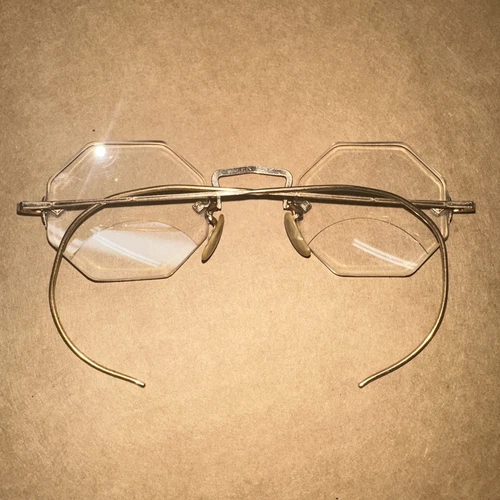 Vintage Glasses Spectacles Welflex Gold Complete W/ Orig. Hard Case Bechtold S D - Picture 6 of 18