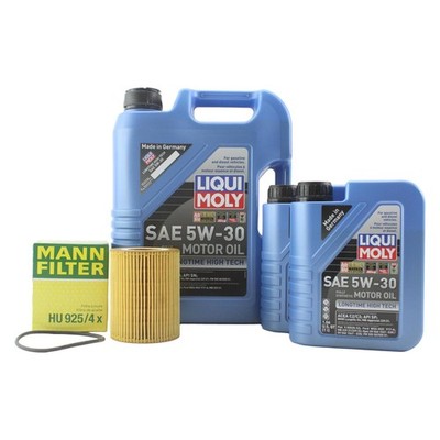 7L Liqui Moly Longtime High Tech 5W-30 Mann Engine Oil Change Kit for E36 328i