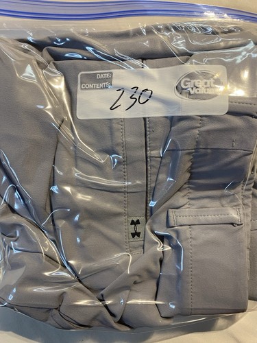 Under Armour Pants Mens 40x30 Gray Breathable Performance Tech Golf Chino - Picture 9 of 9