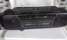 Boom Box Realistic SCR-45 AM/FM Stereo Radio Dubbing Cassette Recorder Read Desc