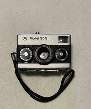 Rollei 35 S Silver 40mm f/2.8 35mm Film Camera Ultra Compact w Collapsible Lens