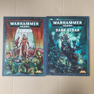 ⭐ Warhammer 40K Codex ⭐ Eldar & Dark Eldar volumi tedeschi Games Workshop