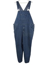 Craftsman Men's 40 x 32 Blue Medium Wash Denim Utility Carpenter Bib Coveralls
