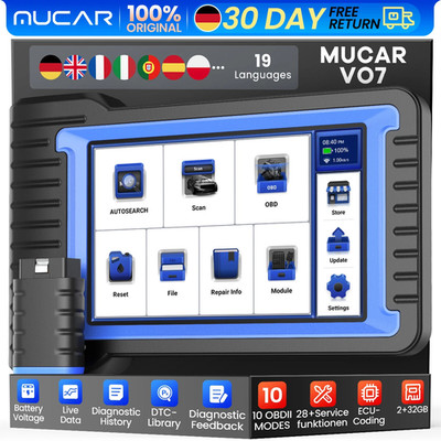 MUCAR VO7 Bidirektionales Profi KFZ Auto Diagnosegerät VOLLE SYSTEM OBD2 Scanner