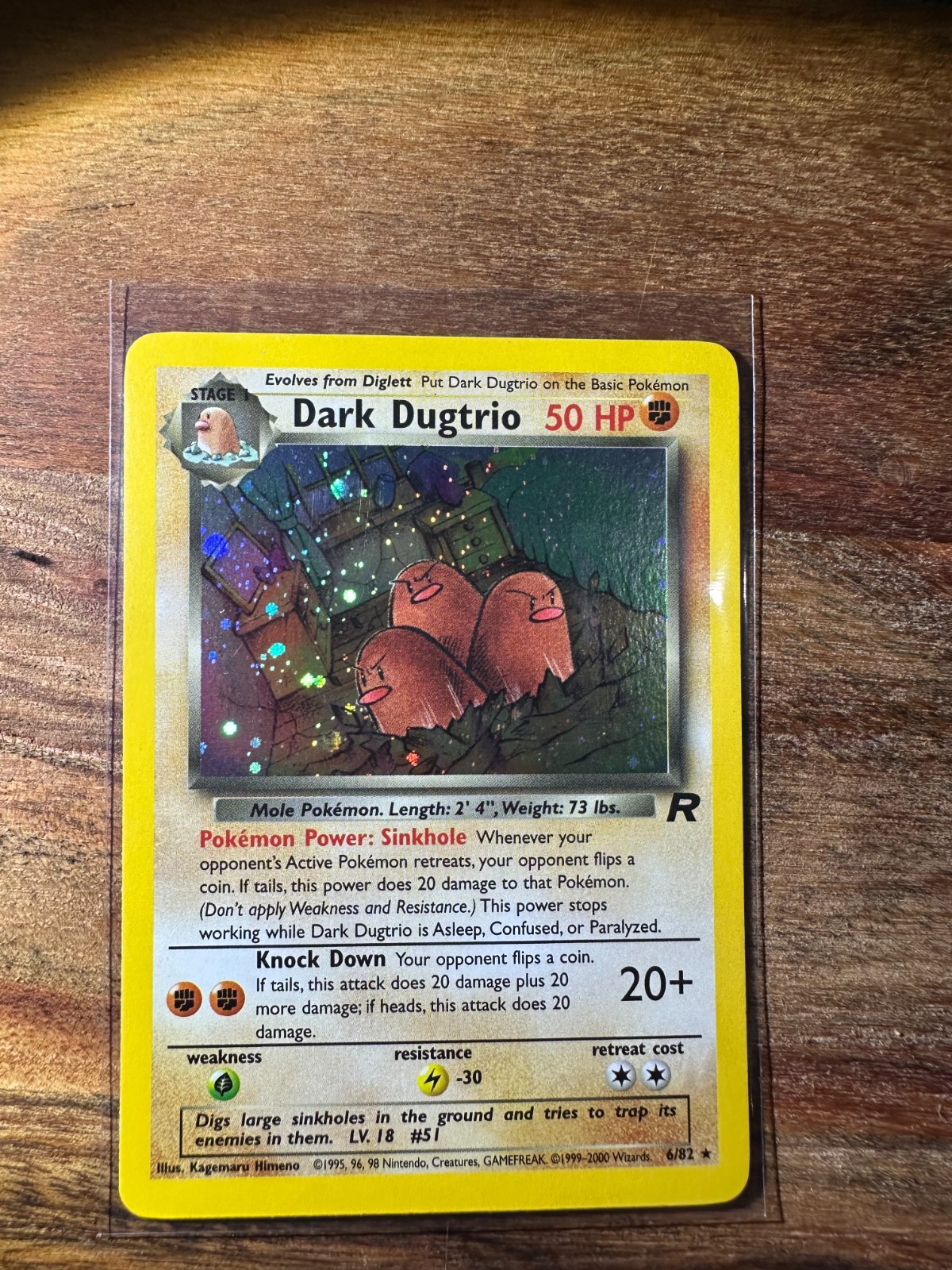 Dark Dugtrio 6/82 Holo Rare Team Rocket Unlimited Pokemon TCG NM