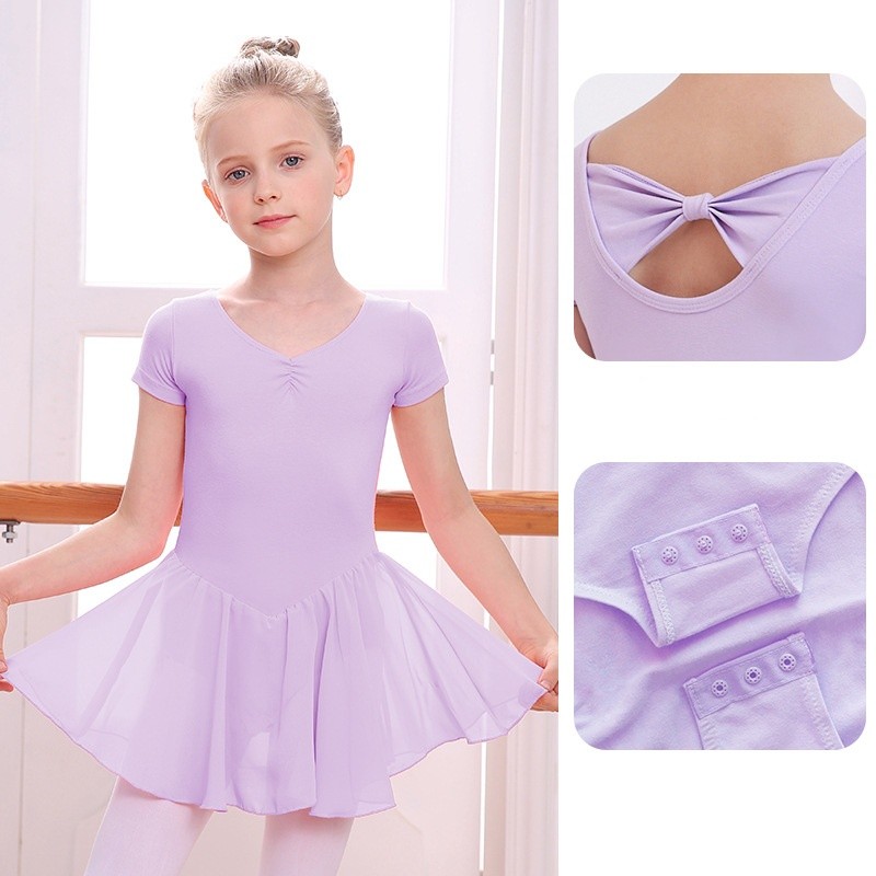Niñas Niños Vestido de Ballet Baile Gimnasia Leotardo Falda Prendas de Baile Bailarina Conjunto