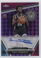 2023 Chrome Certified Rookie Purple Geometric Refractor Sidy Cissoko Auto 1b30