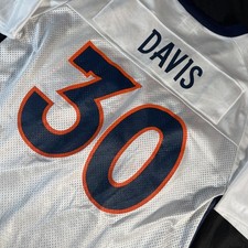 Puma Terrell Davis #30 Vintage 90s Denver Broncos NFL Jersey Made In USA Large