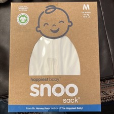 SNOO Happiest Baby Sleepea  5-Second Baby Swaddle Size M - white - NEW