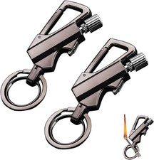 Permanent Match Infinity Lighter, Keychain Lighter with Multitool Black 2