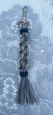 Western Cowgirl Decor Horsehair Beaded Zipper Pull 4" Long MADE IN THE USA