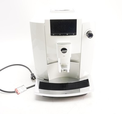 Jura E4 Automatic Coffee Machine (Piano White)