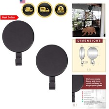 Magnetic Wreath Hanger Set of 2 - Strong Metal Door Hooks for Glass or Metal ...