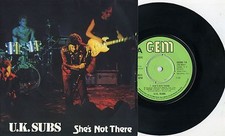 UK Subs - She's Not There 7" Charlie Harper Urban Dogs Vibrators TV Smith Punk