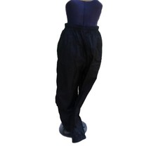 Black Parachute Pants Willow Bay Brand Authentic 1980's Vintage Zipper Legs