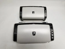 Lot of 2 Fujitsu fi-6140 Document Scanners Parts (Powers On, Bad Rollers)