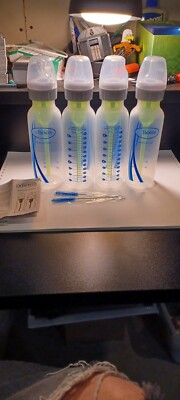 Dr. Brown's Baby Bottle, Options+ Anti-Colic Narrow Bottle, 8 Ounce (Pack of 4)