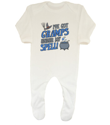 I've Got Gramps Under my Spell Halloween Jungen Baby Schlafanzug mitwachsend