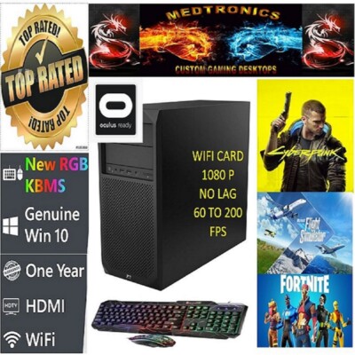 i7-8700 CUSTOM GAMING DESKTOP PC HP Z2 G4 3.7GHZ 1TB SSD 16GB RTX4060/2070/3060