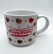 Krispy Kreme Doughnuts Valentine Mug With Doughnuts Lovers 14oz Hearts Cup B5