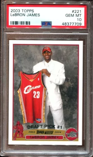2003 Topps Lebron James #221 Rookie RC PSA 10