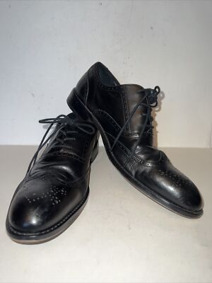 Aston Grey Mercer Mens Black Leather 