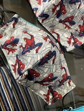 Spider Man Face Mask 100 Cotton, Washable - Character For Kids