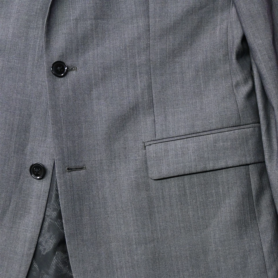 Traje Blazer Abrigo Deportivo Chaqueta Marc Anthony 40L Gris Lana Hombre Foto 3 de 4