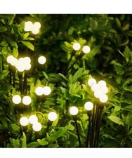 Solarlampen für Außen Garten 2 Stück 16 LED Solarleuchten Außenleuchte Deko