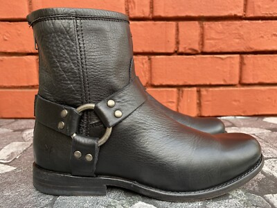 Frye Phillip Women's Harness Short Ankle Black Boots Sz 7 B.