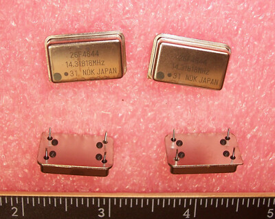 QTY (25) 14.31818 Mhz 5V FULL SIZE CRYSTAL OSCILLATORS NDK 1264 NOS 1 TUBE 