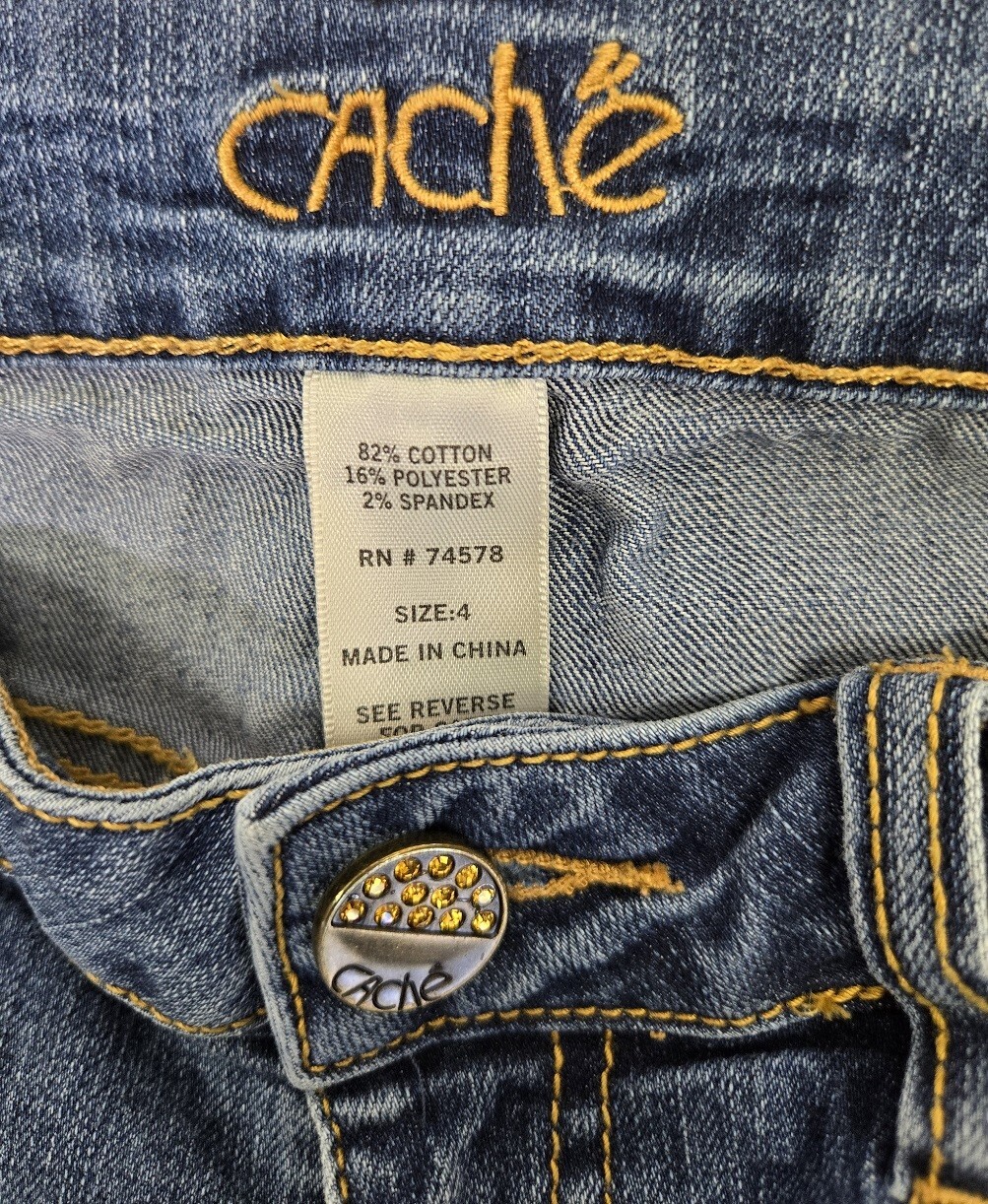 CACHE women's embordered pockets embellished Crop… - image 6