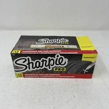Sharpie Mean Stream Permanent Marking Stick - White - Bullet Tip - 12 Pack