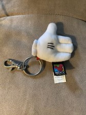 Disney Mickey Mouse White Glove Charm Keychain