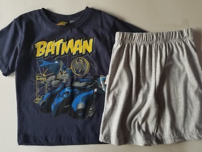 Batman Short Set Boys 2pc 2T 3T 4T 5Toddler Bat Symbol Batmobile New 