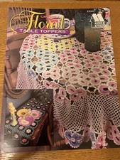ANNIE'S ATTIC 1994 CROCHET FLORAL TABLE TOPPERS 878304 DOT DRAKE