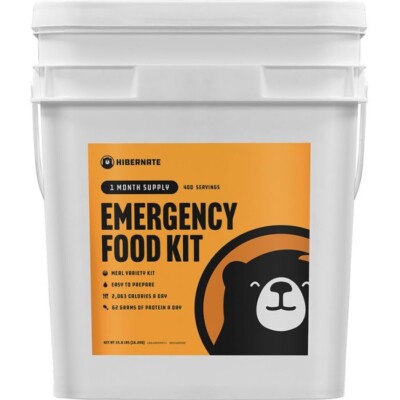 Hibernate Emergency Food Kit 1 Month Meal Variety Kit Easy to Prepare USA-Made