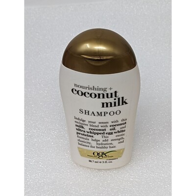 OGX Nourishing + Coconut Milk Shampoo 3 oz Travel Size