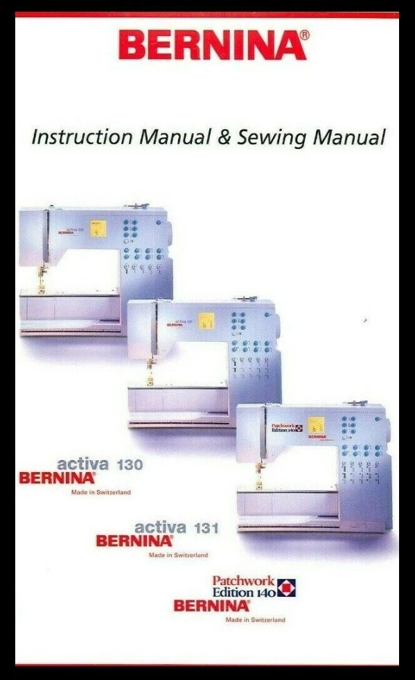 BERNINA Virtuosa 150 160 Sewing Machine Instruction Manual, 52 OFF