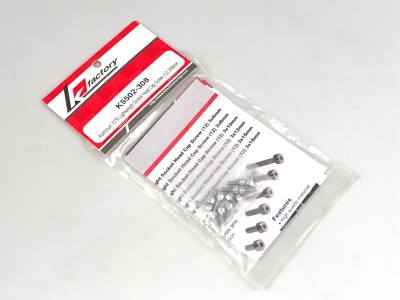 K-Factory K5502-308 Schrauben Sechskant aus Aluminium 7075 3x8 (12pz) Modell