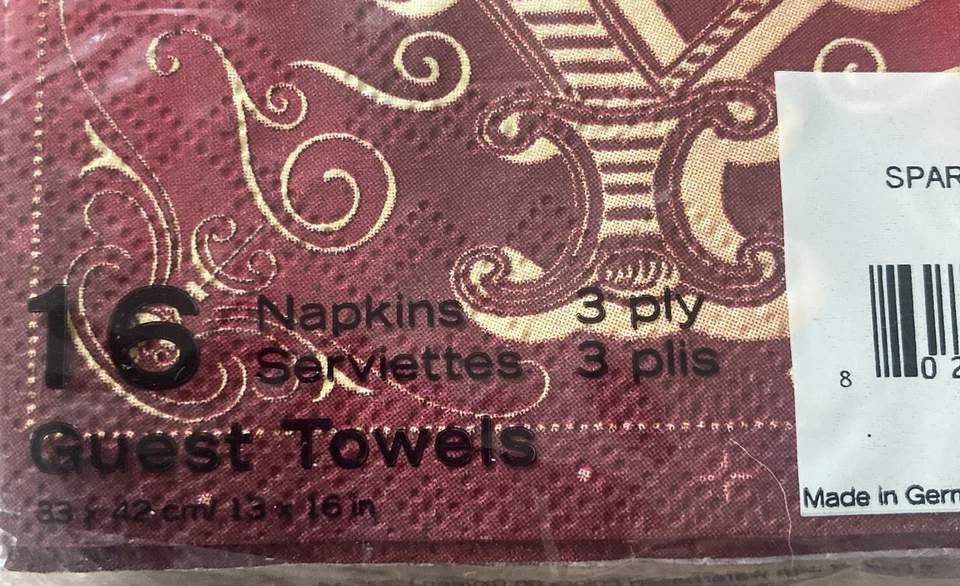 Punch - SPARKLE AND SHINE Paper Napkins/Buffet/Guest Towels 16 Pc 3 Ply 13”x16” - Image 3 of 3