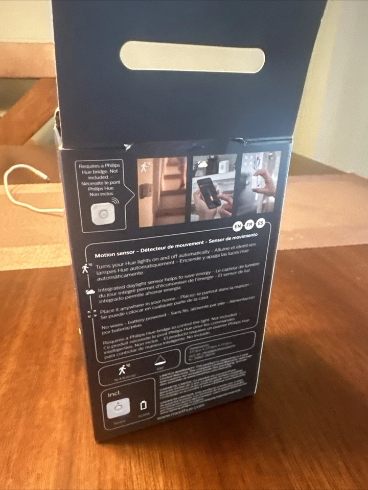 Philips Hue Wireless Motion Sensor for Hue LED Light Bulb Lighting Wi-Fi ZigBee - Image 2 of 4