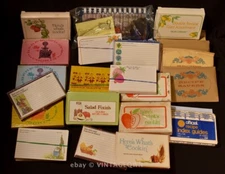 VTG Blank Recipe Card HERE'S WHAT'S COOKIN Current - RECIPE SAVERS Index Guide