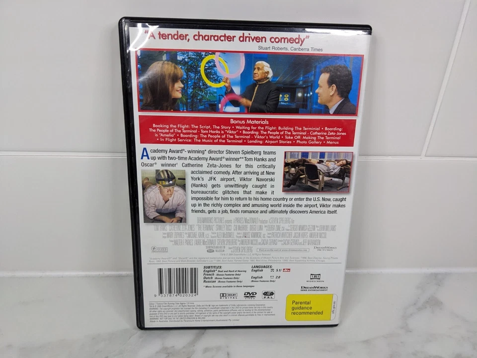 The Terminal DVD R4 R2 Tom Hanks 2 Disc Special Comedy Drama FAST & TRACKED POST - Image 2 of 2