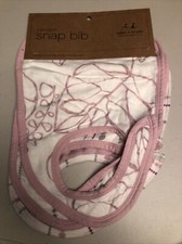 Aden Anais Bamboo Snap Bib Pink 3 Per Pack