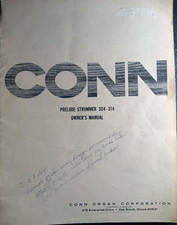 Conn 304 314 Strummer Organ Owners Manual
