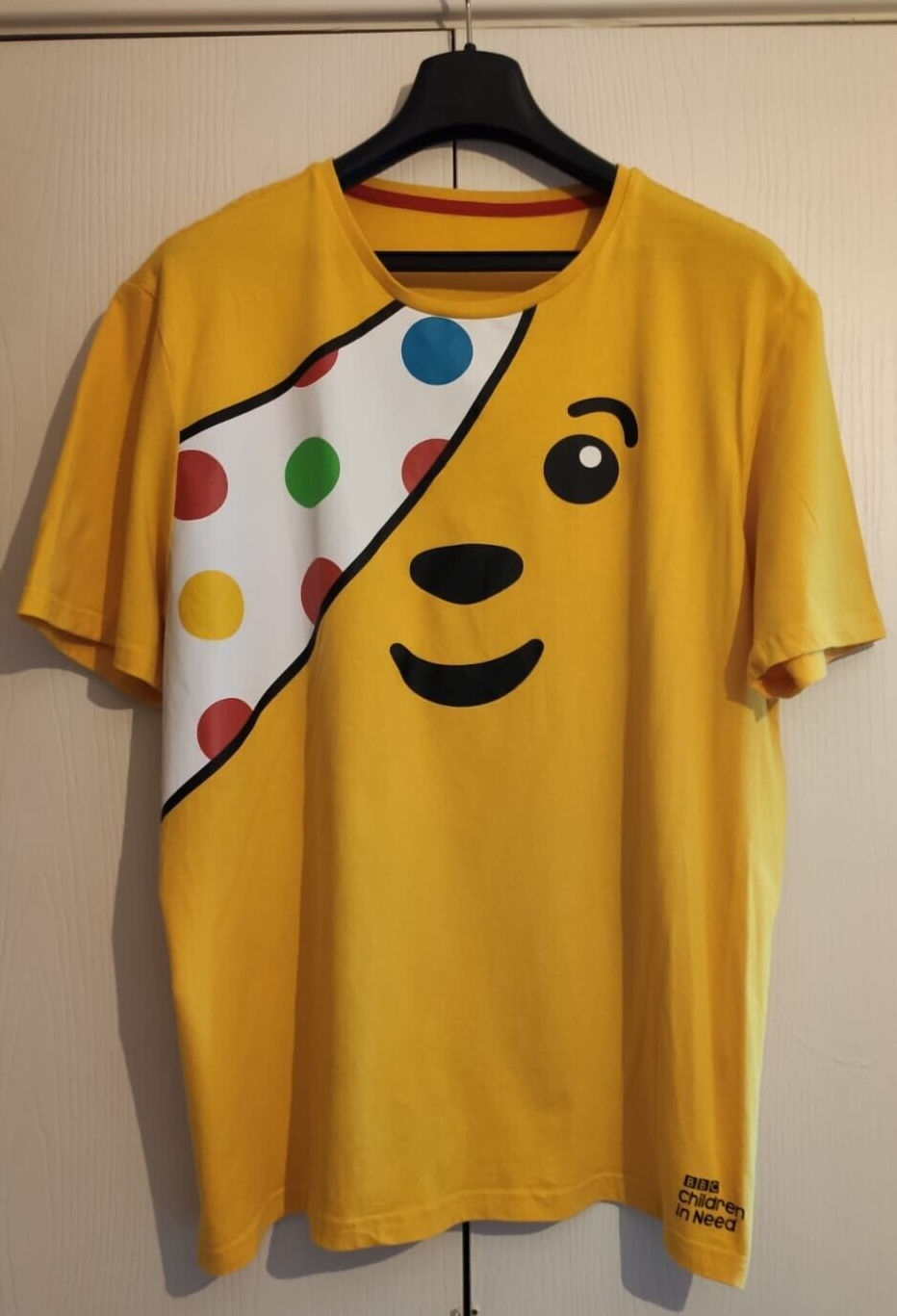T shirt da uomo George BBC Children in Need XL nuova altra