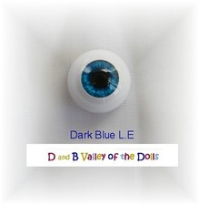 REBORN DOLL Half Rounds 12 mm Real Eyes Dark Blue-REBORN DOLL SUPPLIES