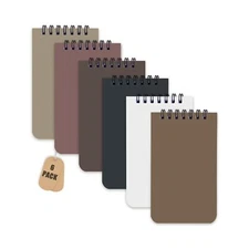 6 Pack Small Pocket Notebook Small 3x5 Waterproof Spiral Notepads With Lined ...