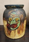 Antique Native American Indian Polychrome Crock - Acoma - Folk Art — photo 1